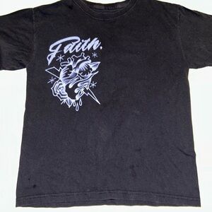 Black Graphic Kids T-Shirt